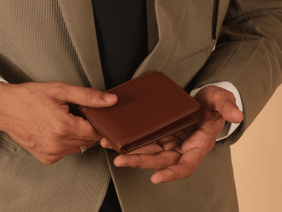 Roccope Timeless bifold leather Wallet