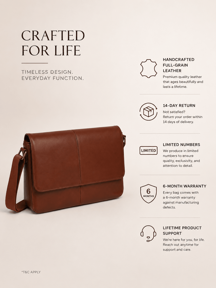 Roccope Timeless Leather satchel Bag — view 6