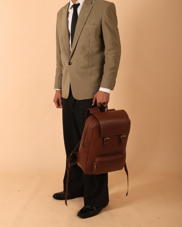 Roccope Timeless Leather Backpack