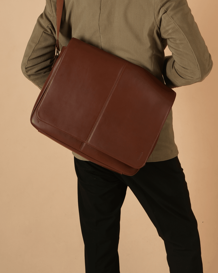 Roccope Timeless Leather satchel Bag