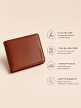 Roccope Timeless bifold leather Wallet