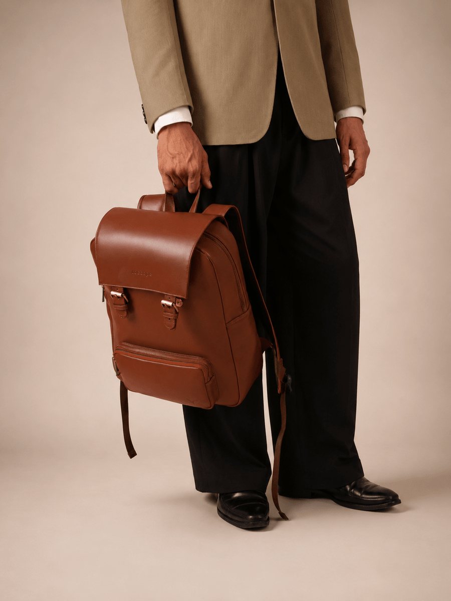 Roccope Timeless Leather Backpack — view 6